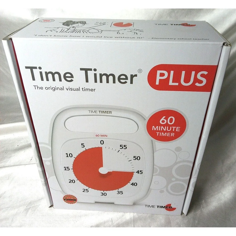 TIME TIMER PLUS VISUAL 60 MINUTE COUNTDOWN TIMER